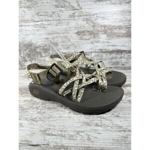 Women's Chaco ZX/2 Cloud Hiking Sandals Dark Beige/Cream Sz 8 EUC! Athletic
